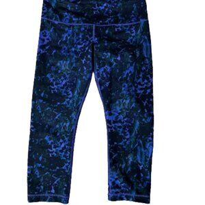 LuLuLemon cropped Wunder Under Leggings, Size 10